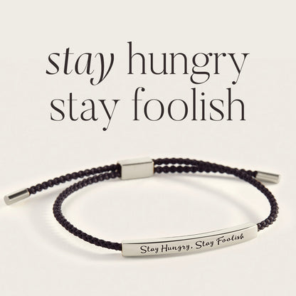 Bracelet Inspire Restez affamé, restez fou