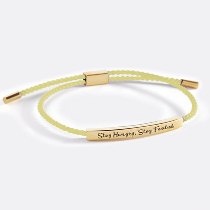 Bracelet Inspire Restez affamé, restez fou