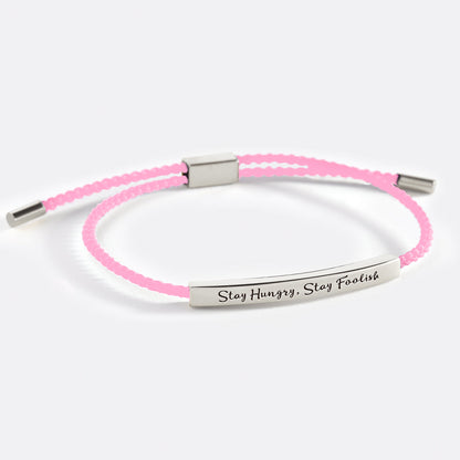 Bracelet Inspire Restez affamé, restez fou