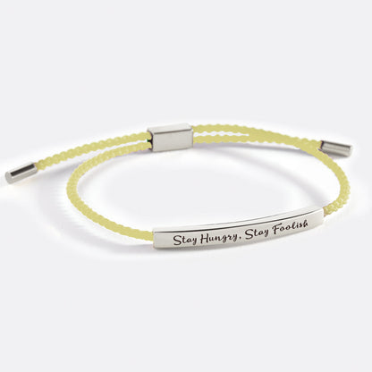 Bracelet Inspire Restez affamé, restez fou