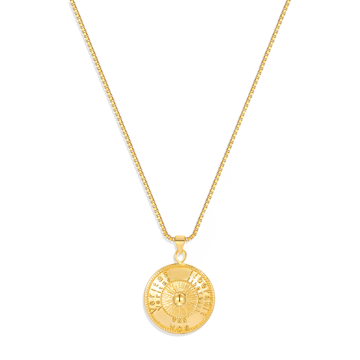 Collier pendentif soleil
