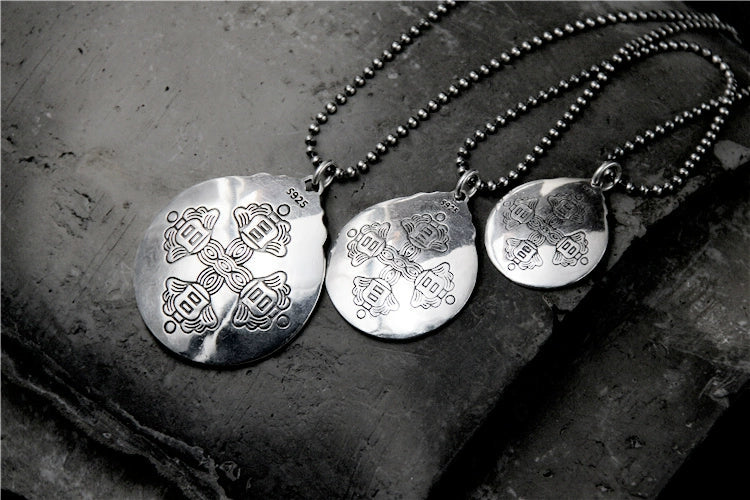 S925 Sterling Silver Jiugong Bagua Brand Pendant