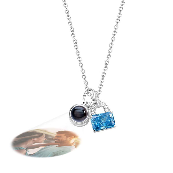 Personalisierte Fotokette mit Kristallschloss