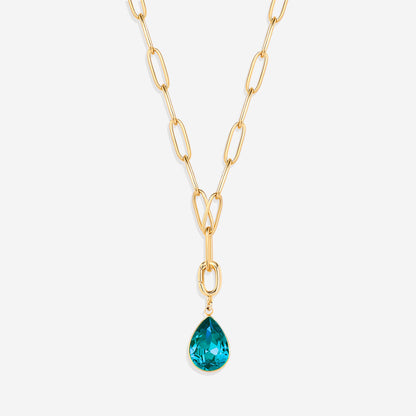 Teardrop Birthstone Charm