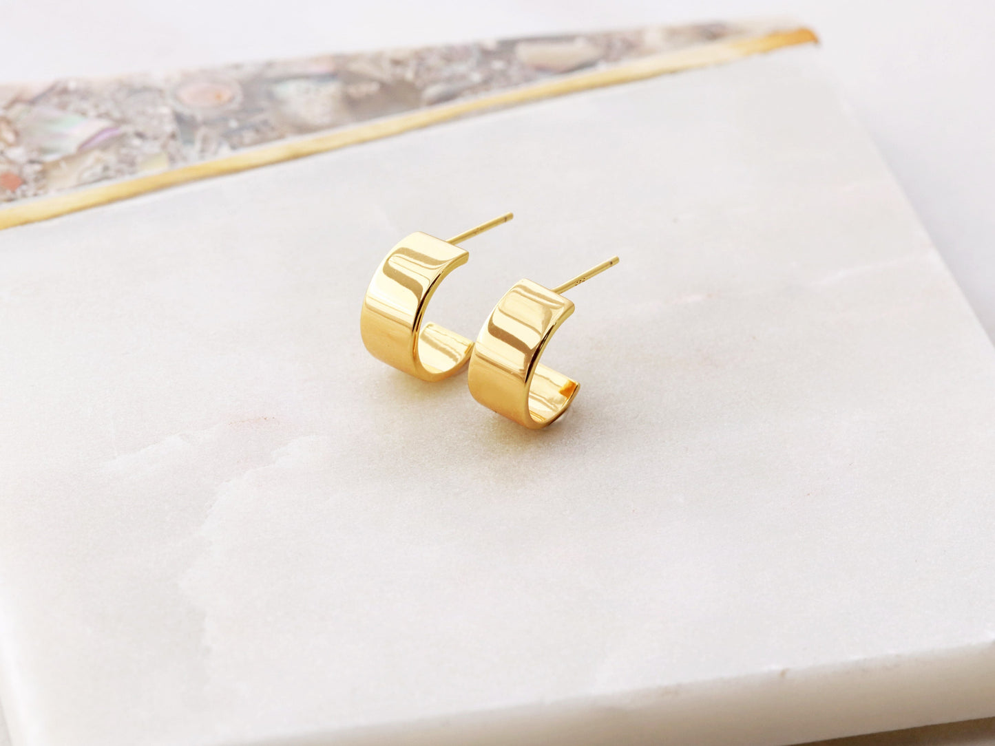 Thick Hoop Earrings