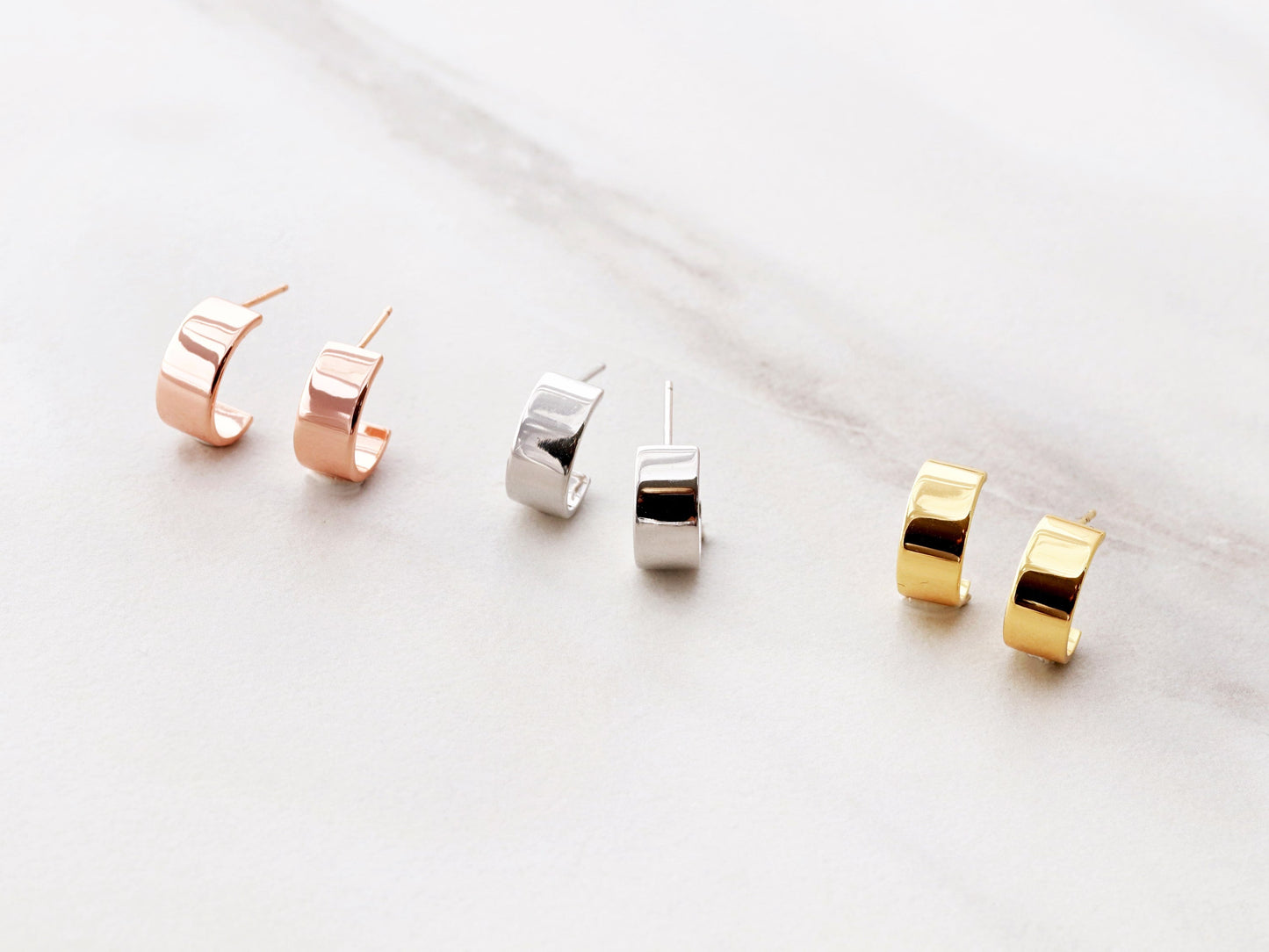 Thick Hoop Earrings