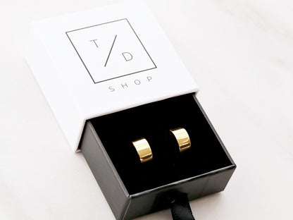 Thick Hoop Earrings