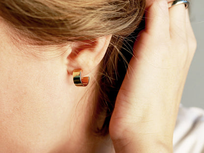 Thick Hoop Earrings