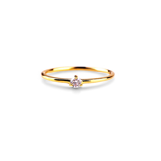 Petite bague en diamant 