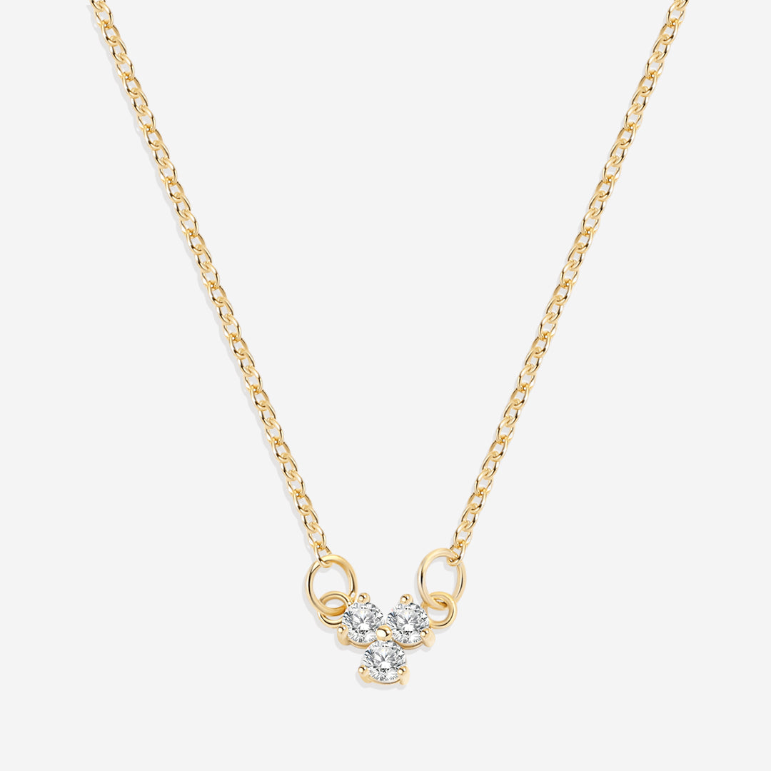 Collier avec pendentif en diamant Trinity
