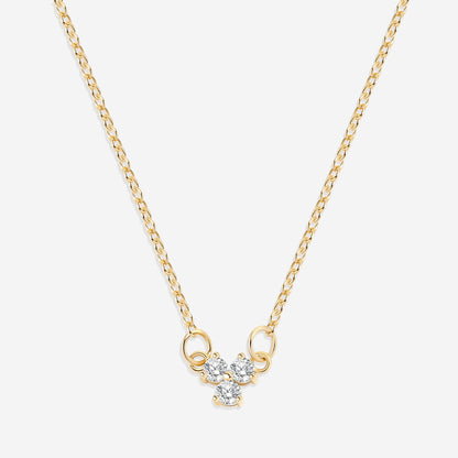 Collier avec pendentif en diamant Trinity