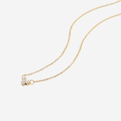 Collier avec pendentif en diamant Trinity