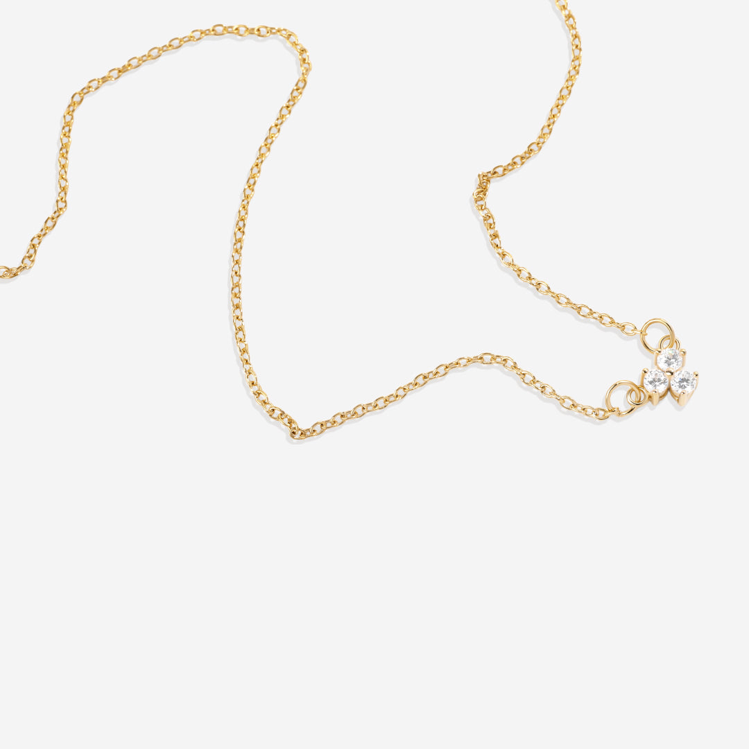 Collier avec pendentif en diamant Trinity