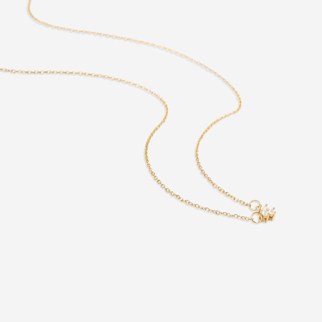Collier avec pendentif en diamant Trinity