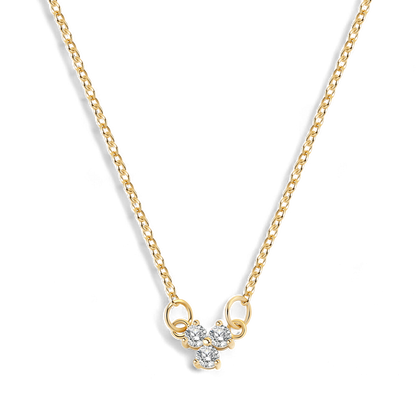 Collier avec pendentif en diamant Trinity