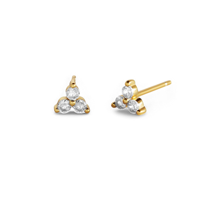 Boucles d'oreilles avec pierre de naissance Trinity