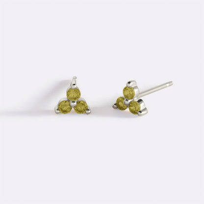 Boucles d'oreilles avec pierre de naissance Trinity