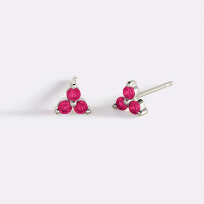 Boucles d'oreilles avec pierre de naissance Trinity