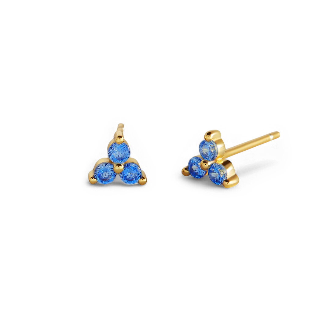 Boucles d'oreilles avec pierre de naissance Trinity