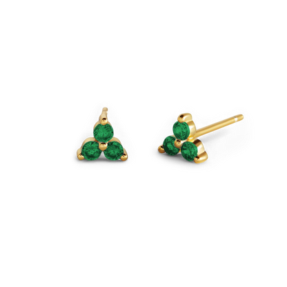 Boucles d'oreilles avec pierre de naissance Trinity