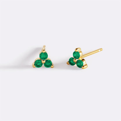 Boucles d'oreilles avec pierre de naissance Trinity