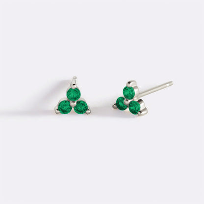 Boucles d'oreilles avec pierre de naissance Trinity