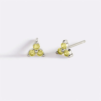 Boucles d'oreilles avec pierre de naissance Trinity