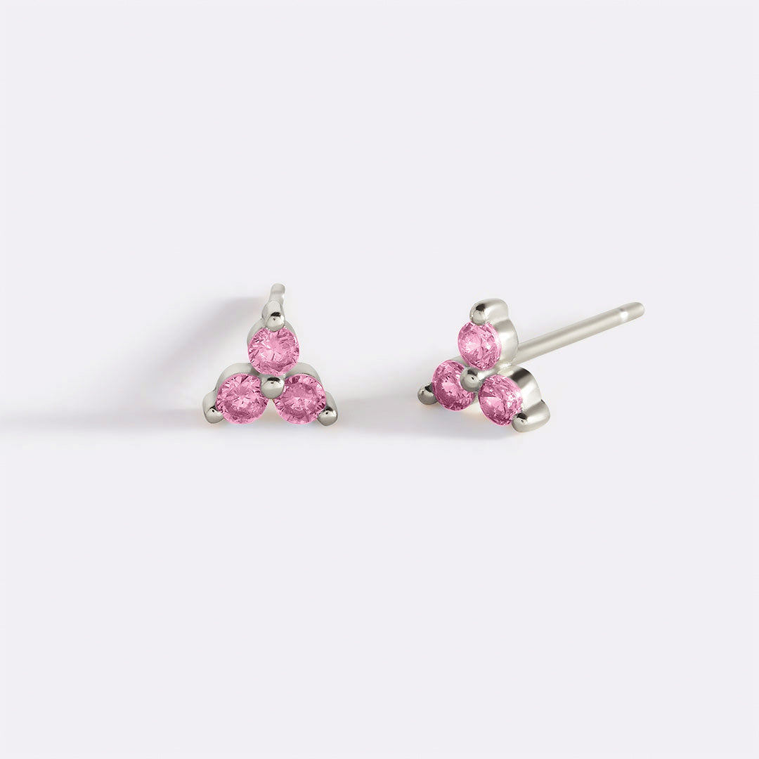 Boucles d'oreilles avec pierre de naissance Trinity