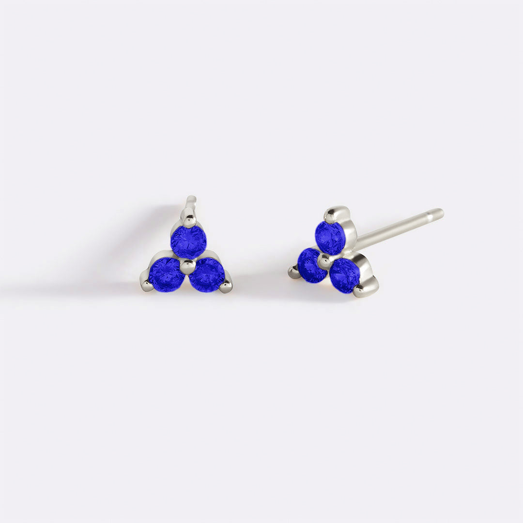 Boucles d'oreilles avec pierre de naissance Trinity