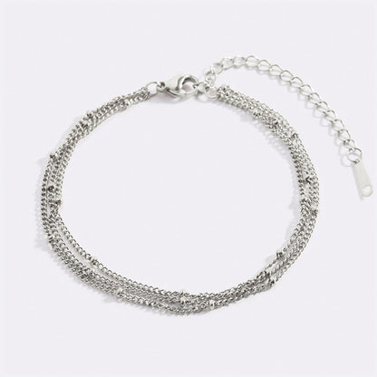 Bracelet chaîne satellite triple couche