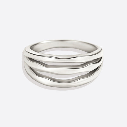 Bague triple en or vermeil