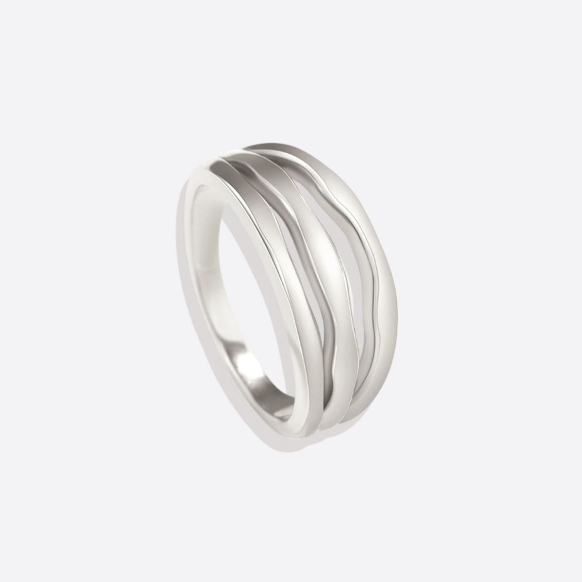 Bague triple en or vermeil