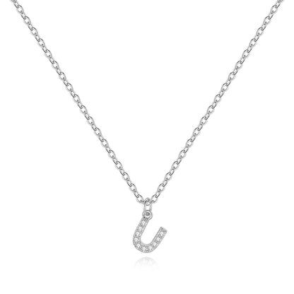 Pavé-Halskette mit Großbuchstaben