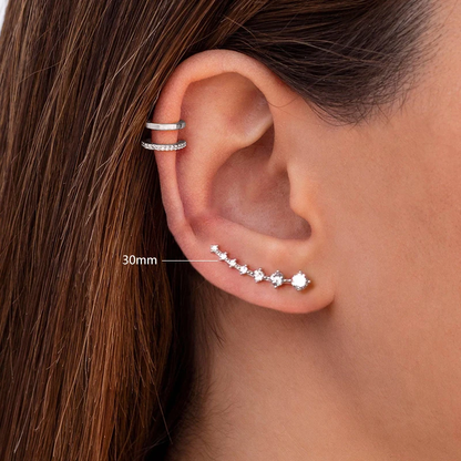 Boucle d'oreille grimpeuse Sophie S925