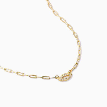 Diamond Lips Vermeil Necklace