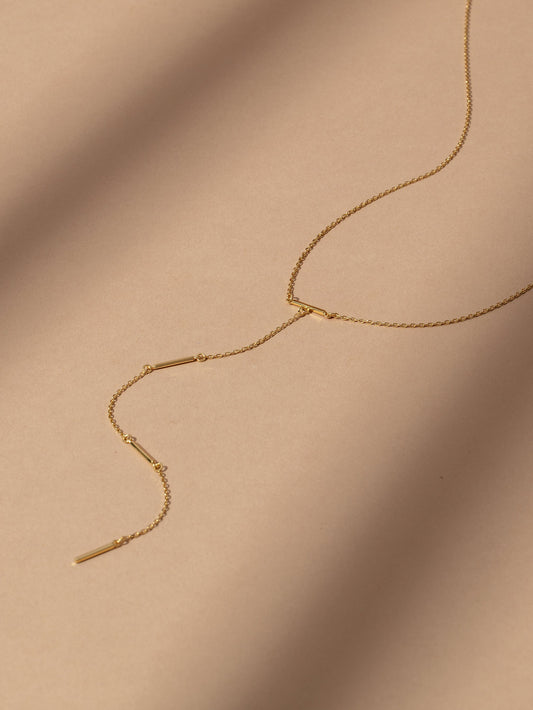 Collier Lariat Vermeil Levels