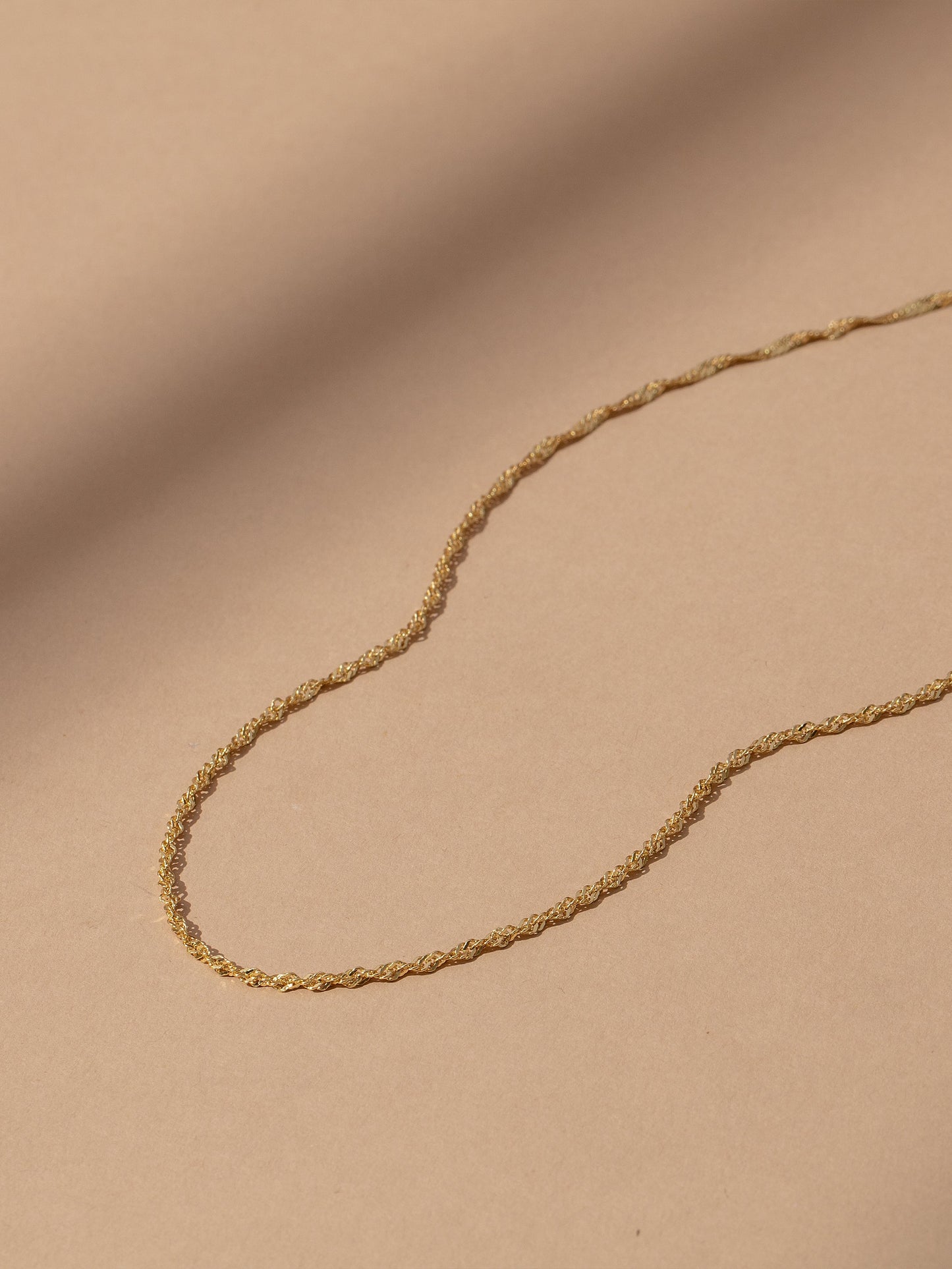 Collier en vermeil à chaîne torsadée
