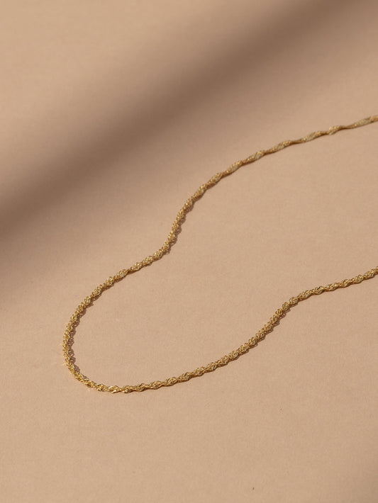 Collier en vermeil à chaîne torsadée