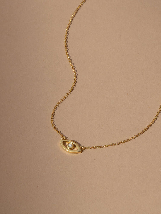 Collier en vermeil contre le mauvais œil