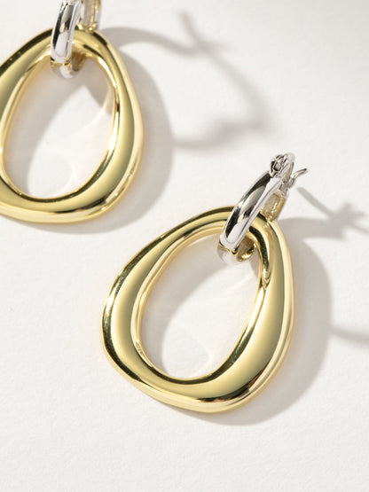 Mixed Statement Hoop Earrings