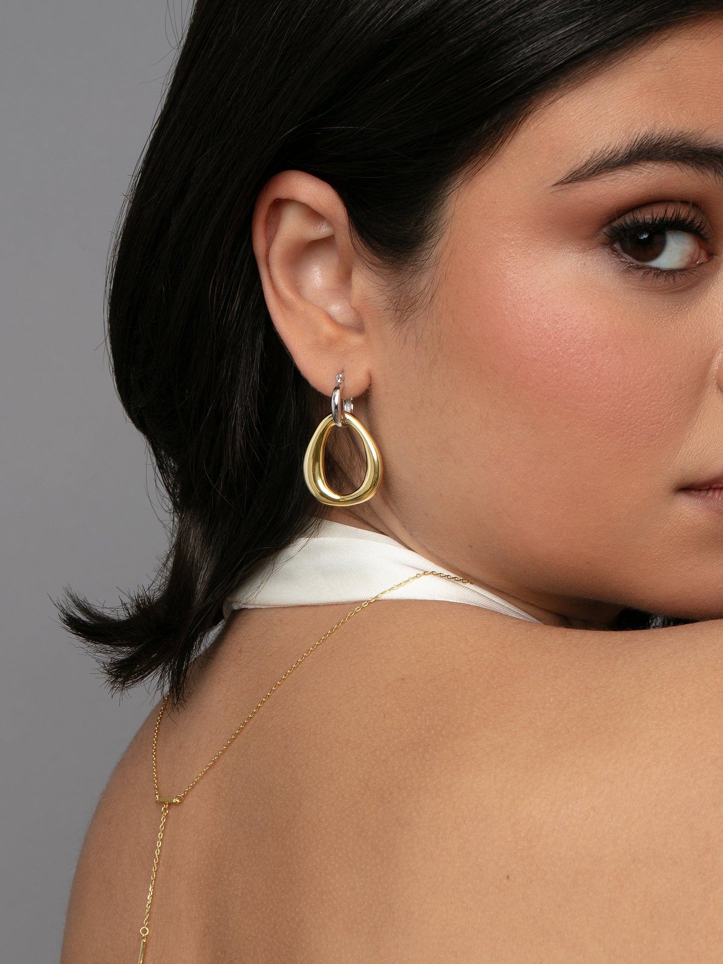 Mixed Statement Hoop Earrings