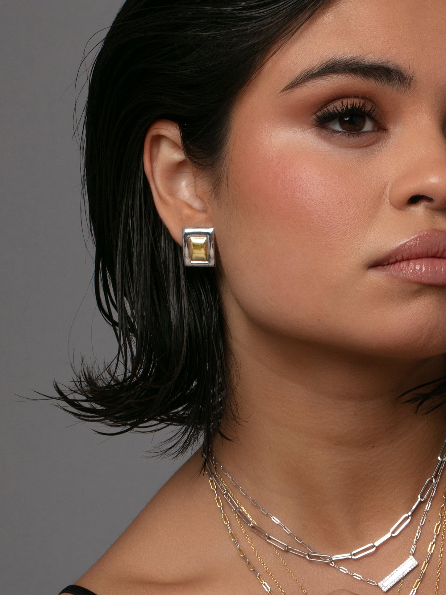 Tease Rectangular Mixed Earrings