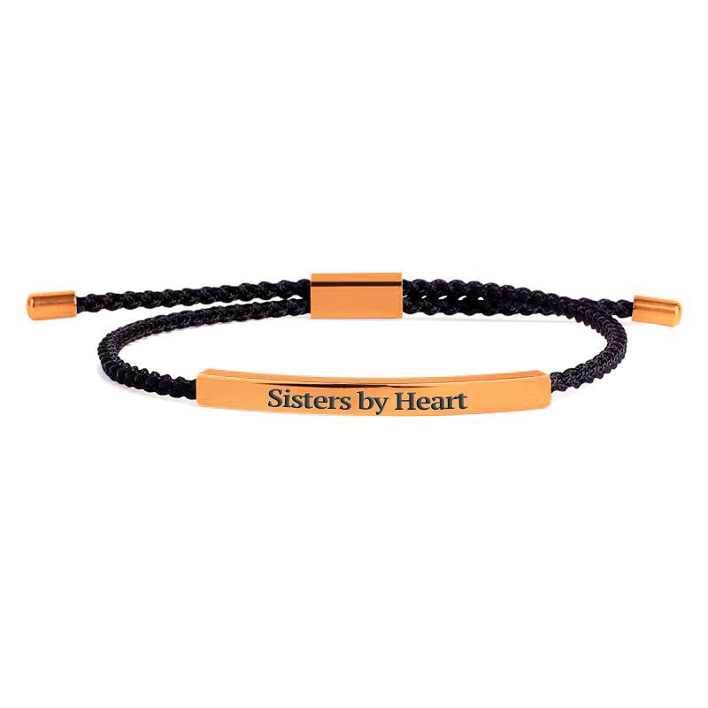 Bracelet Inspiré « Pas sœurs de sang, mais sœurs de cœur »