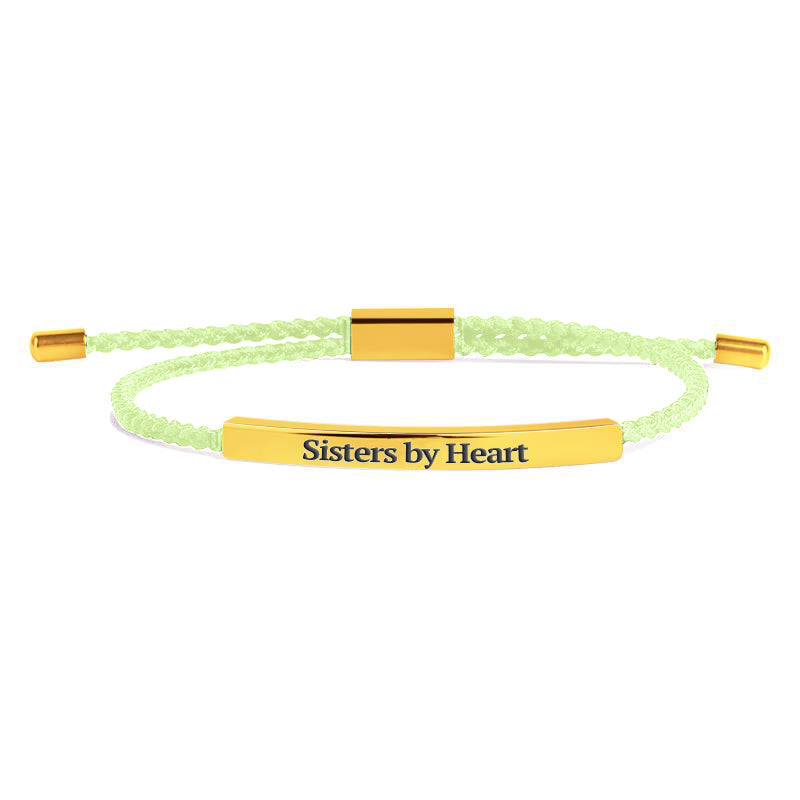 Bracelet Inspiré « Pas sœurs de sang, mais sœurs de cœur »