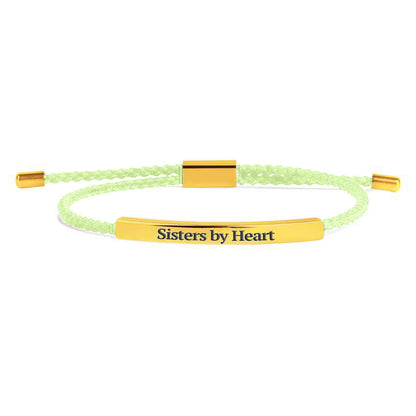 Bracelet Inspiré « Pas sœurs de sang, mais sœurs de cœur »