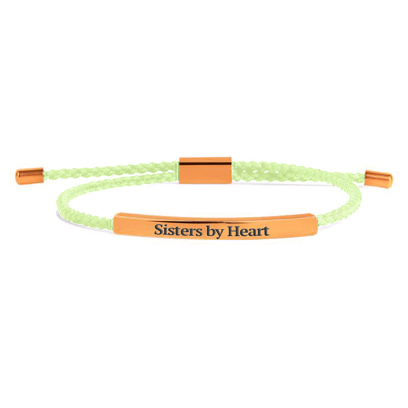 Bracelet Inspiré « Pas sœurs de sang, mais sœurs de cœur »