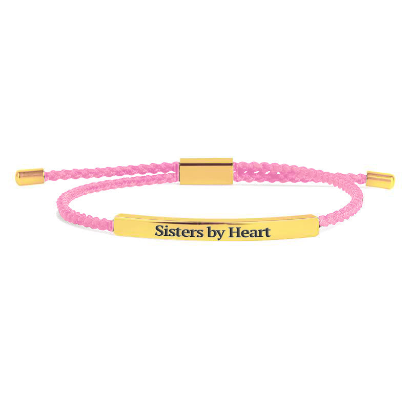 Bracelet Inspiré « Pas sœurs de sang, mais sœurs de cœur »