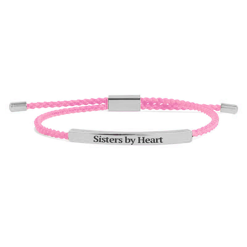 Bracelet Inspiré « Pas sœurs de sang, mais sœurs de cœur »