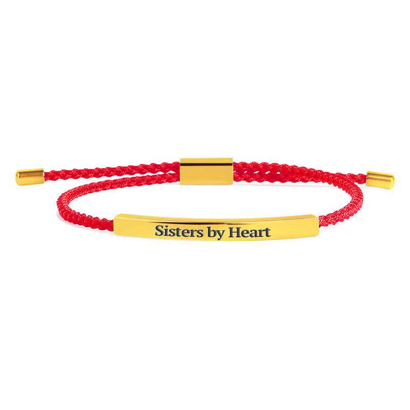 Bracelet Inspiré « Pas sœurs de sang, mais sœurs de cœur »