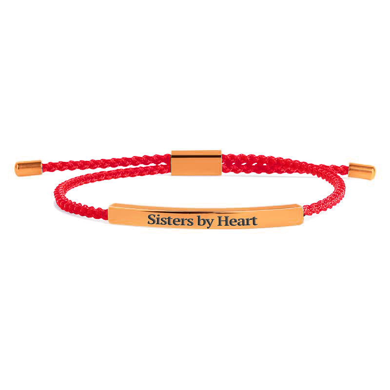 Bracelet Inspiré « Pas sœurs de sang, mais sœurs de cœur »